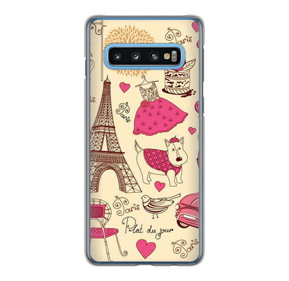 Galaxy S10 SC-03L docomo 高画質仕上げ 背面印刷 ハードケース LOVE フランス