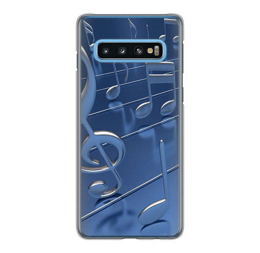 Galaxy S10 SC-03L docomo 高画質仕上げ 背面印刷 ハードケース 音符
