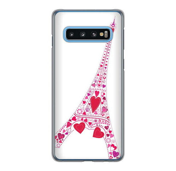 Galaxy S10 SC-03L docomo 高画質仕上げ 背面印刷 ハードケース LOVE フランス