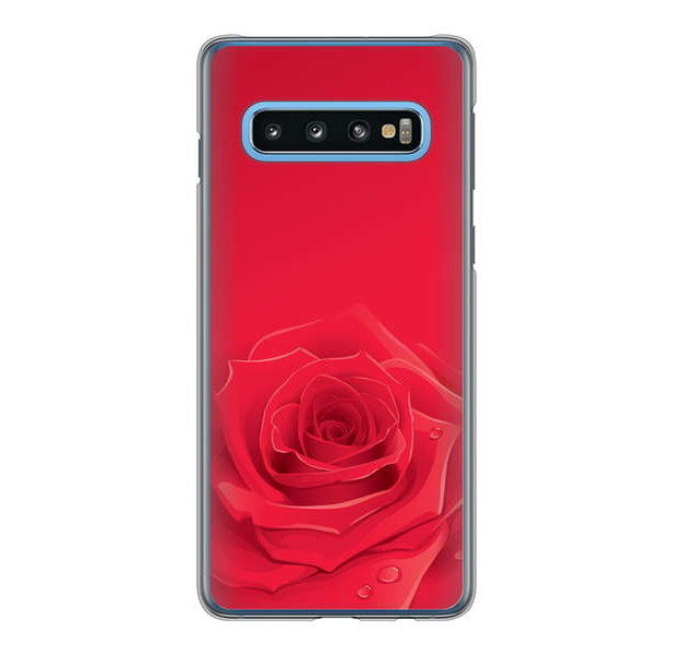 Galaxy S10 SC-03L docomo 高画質仕上げ 背面印刷 ハードケース バラ