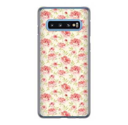 Galaxy S10 SC-03L docomo 高画質仕上げ 背面印刷 ハードケース 北欧の小花