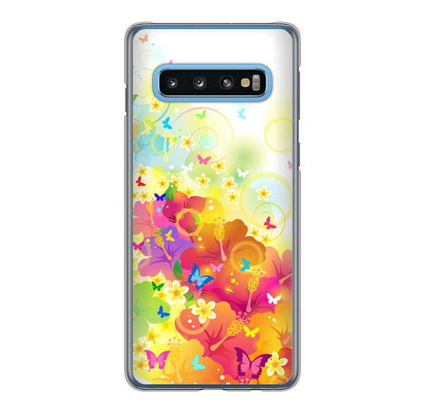 Galaxy S10 SC-03L docomo 高画質仕上げ 背面印刷 ハードケース バタフライ