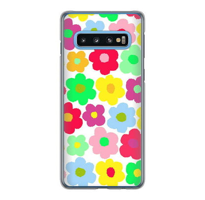 Galaxy S10 SC-03L docomo 高画質仕上げ 背面印刷 ハードケース ルーズフラワー