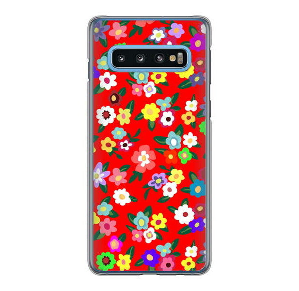 Galaxy S10 SC-03L docomo 高画質仕上げ 背面印刷 ハードケース リバティプリント