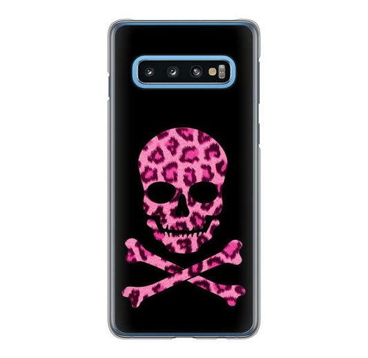 Galaxy S10 SC-03L docomo 高画質仕上げ 背面印刷 ハードケース ドクロフレーム