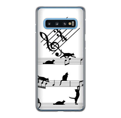 Galaxy S10 SC-03L docomo 高画質仕上げ 背面印刷 ハードケース 音符