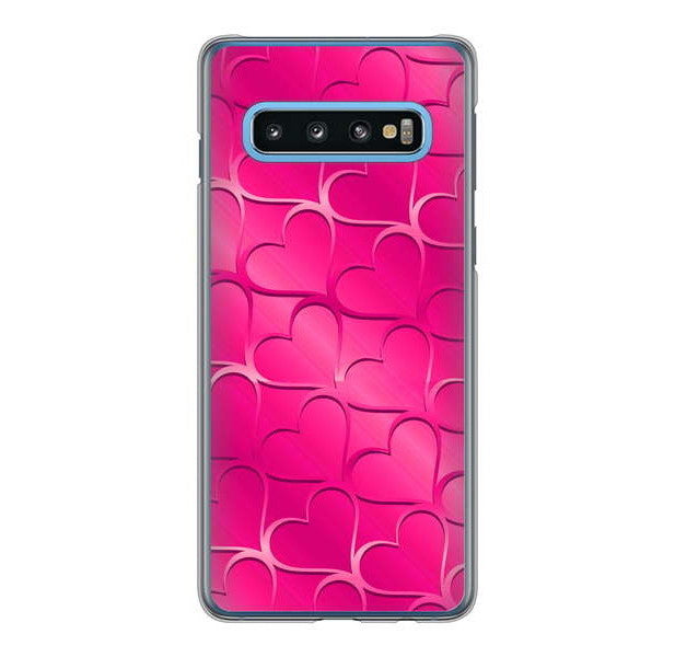 Galaxy S10 SC-03L docomo 高画質仕上げ 背面印刷 ハードケース かくれハート