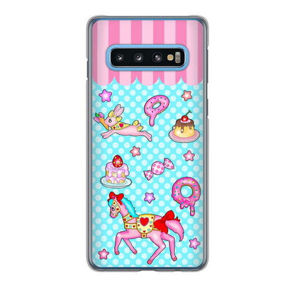 Galaxy S10 SC-03L docomo 高画質仕上げ 背面印刷 ハードケース むかいあぐる メリーゴーランド