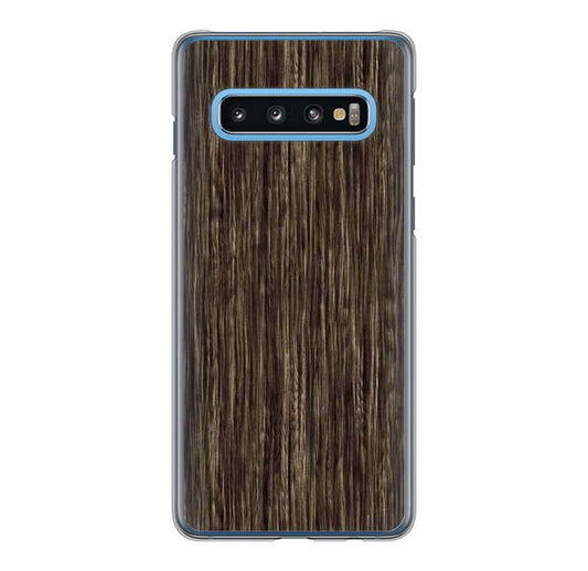 Galaxy S10 SC-03L docomo 高画質仕上げ 背面印刷 ハードケース 【EK848 木目ダークブラウン】