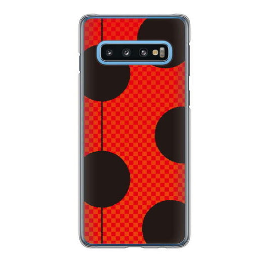 Galaxy S10 SC-03L docomo 高画質仕上げ 背面印刷 ハードケース 【IB906 てんとうむしのシンプル】