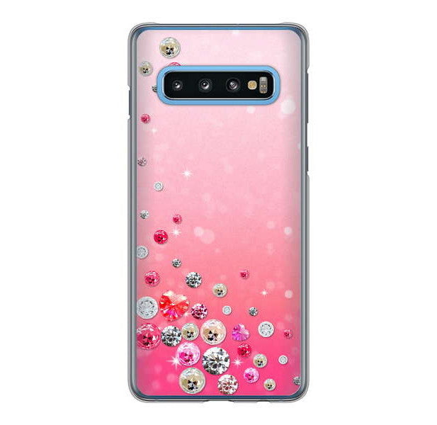 Galaxy S10 SC-03L docomo 高画質仕上げ 背面印刷 ハードケース スワロデコ風プリント