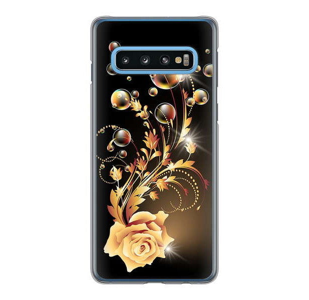 Galaxy S10 SC-03L docomo 高画質仕上げ 背面印刷 ハードケース ロマンチックなバラ