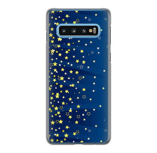 Galaxy S10 SC-03L docomo 高画質仕上げ 背面印刷 ハードケース 【VA842 満天の星空】