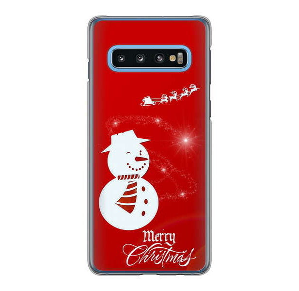 Galaxy S10 SC-03L docomo 高画質仕上げ 背面印刷 ハードケース クリスマス