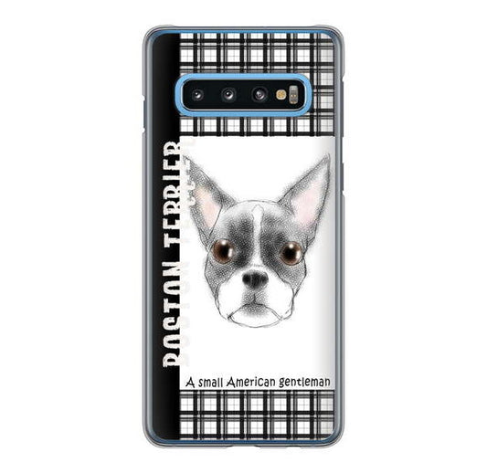 Galaxy S10 SC-03L docomo 高画質仕上げ 背面印刷 ハードケース ボストンテリア