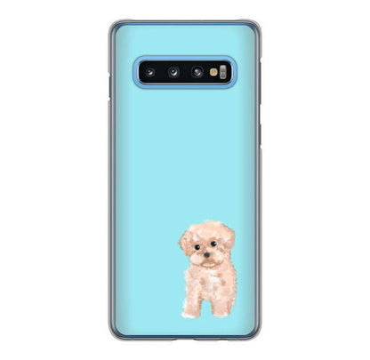 Galaxy S10 SC-03L docomo 高画質仕上げ 背面印刷 ハードケース トイプードルアプリコット