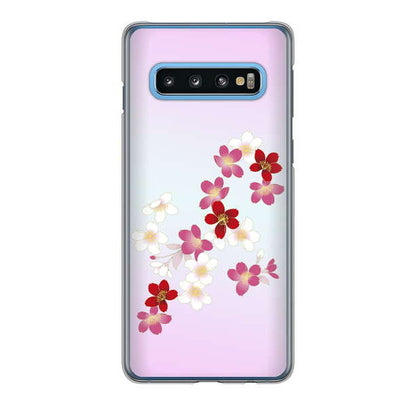 Galaxy S10 SC-03L docomo 高画質仕上げ 背面印刷 ハードケース 和花柄