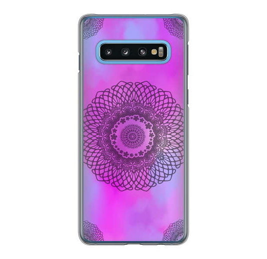 Galaxy S10 SC-03L docomo 高画質仕上げ 背面印刷 ハードケース 【YJ344 レース】