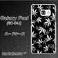 docomo ギャラクシー フィール SC-04J 高画質仕上げ 背面印刷 ハードケース【064 モノトーン大麻ブラック】