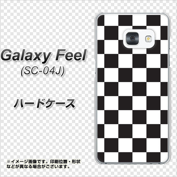 docomo ギャラクシー フィール SC-04J 高画質仕上げ 背面印刷 ハードケース【151 フラッグチェック】