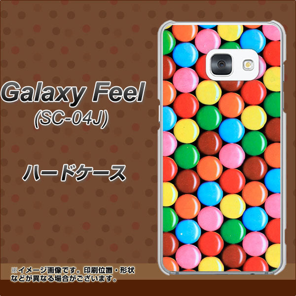 docomo ギャラクシー フィール SC-04J 高画質仕上げ 背面印刷 ハードケース【448 マーブルチョコ】