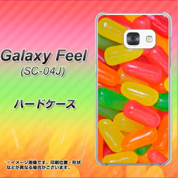 docomo ギャラクシー フィール SC-04J 高画質仕上げ 背面印刷 ハードケース【449 ジェリービーンズ】