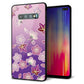docomo ギャラクシー S10+ SC-04L 強化ガラス＆TPUスマホケース ガラプリ【YJ324 和柄 桜 もみじ】