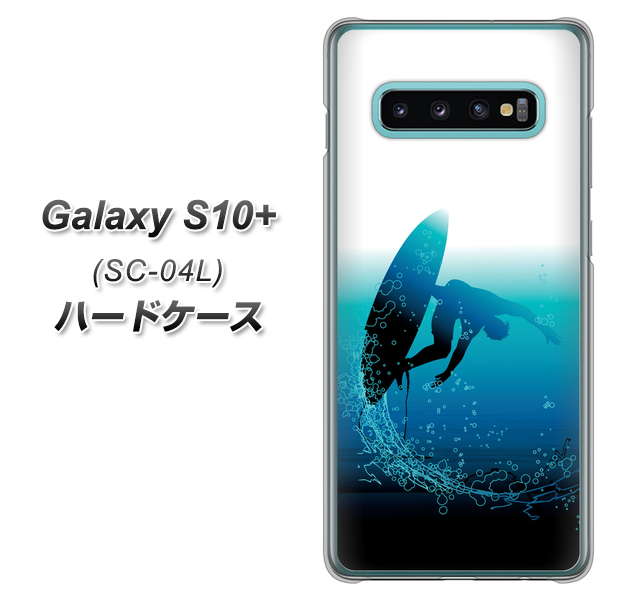 docomo ギャラクシー S10+ SC-04L 高画質仕上げ 背面印刷 ハードケース【416 カットバック】