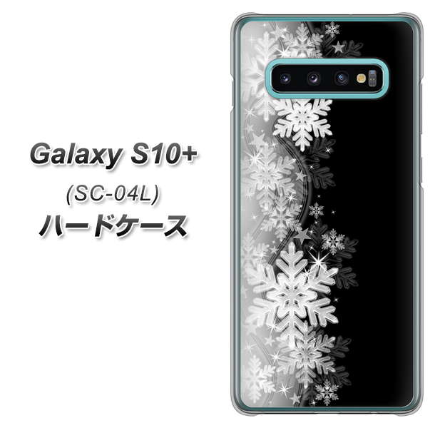 docomo ギャラクシー S10+ SC-04L 高画質仕上げ 背面印刷 ハードケース【603 白銀と闇】