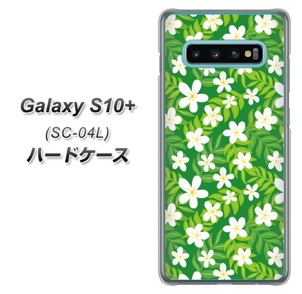 docomo ギャラクシー S10+ SC-04L 高画質仕上げ 背面印刷 ハードケース【760 ジャスミンの花畑】