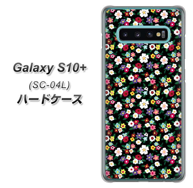 docomo ギャラクシー S10+ SC-04L 高画質仕上げ 背面印刷 ハードケース【778 マイクロリバティプリントBK】