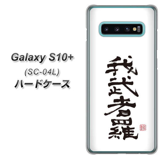 docomo ギャラクシー S10+ SC-04L 高画質仕上げ 背面印刷 ハードケース【OE843 我武者羅（がむしゃら）】