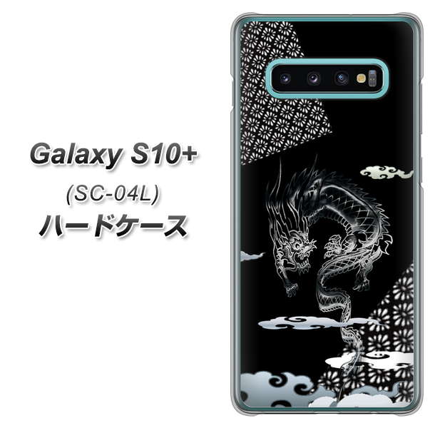 docomo ギャラクシー S10+ SC-04L 高画質仕上げ 背面印刷 ハードケース【YC906 雲竜01】