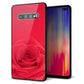 docomo ギャラクシー S10+ オリンピック限定モデル SC-05L 強化ガラス＆TPUスマホケース ガラプリ【395 赤いバラ】