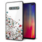 docomo ギャラクシー S10+ オリンピック限定モデル SC-05L 強化ガラス＆TPUスマホケース ガラプリ【EK908  カラフルな花と鳥】