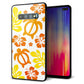 docomo ギャラクシー S10+ オリンピック限定モデル SC-05L 強化ガラス＆TPUスマホケース ガラプリ【SC877 ハワイアンアロハホヌ（イエロー）】