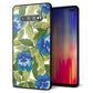docomo ギャラクシー S10+ オリンピック限定モデル SC-05L 強化ガラス＆TPUスマホケース ガラプリ【SC896 ボタニカル ブルー＆リーフ】