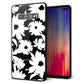 docomo ギャラクシー S10+ オリンピック限定モデル SC-05L 強化ガラス＆TPUスマホケース ガラプリ【SC915 花柄モノトーン 04】