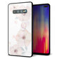 docomo ギャラクシー S10+ オリンピック限定モデル SC-05L 強化ガラス＆TPUスマホケース ガラプリ【SC948 ドゥ・フルール（ホワイト）】