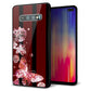 docomo ギャラクシー S10+ オリンピック限定モデル SC-05L 強化ガラス＆TPUスマホケース ガラプリ【VA814 宝石と蝶】