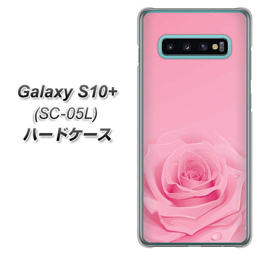 docomo ギャラクシー S10+ オリンピック限定モデル SC-05L 高画質仕上げ 背面印刷 ハードケース【401 ピンクのバラ】