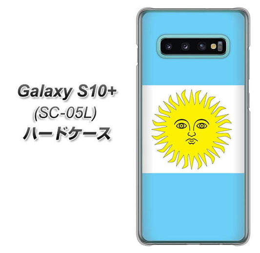 docomo ギャラクシー S10+ オリンピック限定モデル SC-05L 高画質仕上げ 背面印刷 ハードケース【666 アルゼンチン】