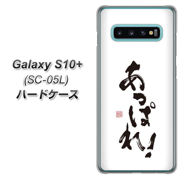 docomo ギャラクシー S10+ オリンピック限定モデル SC-05L 高画質仕上げ 背面印刷 ハードケース【OE846 あっぱれ！】