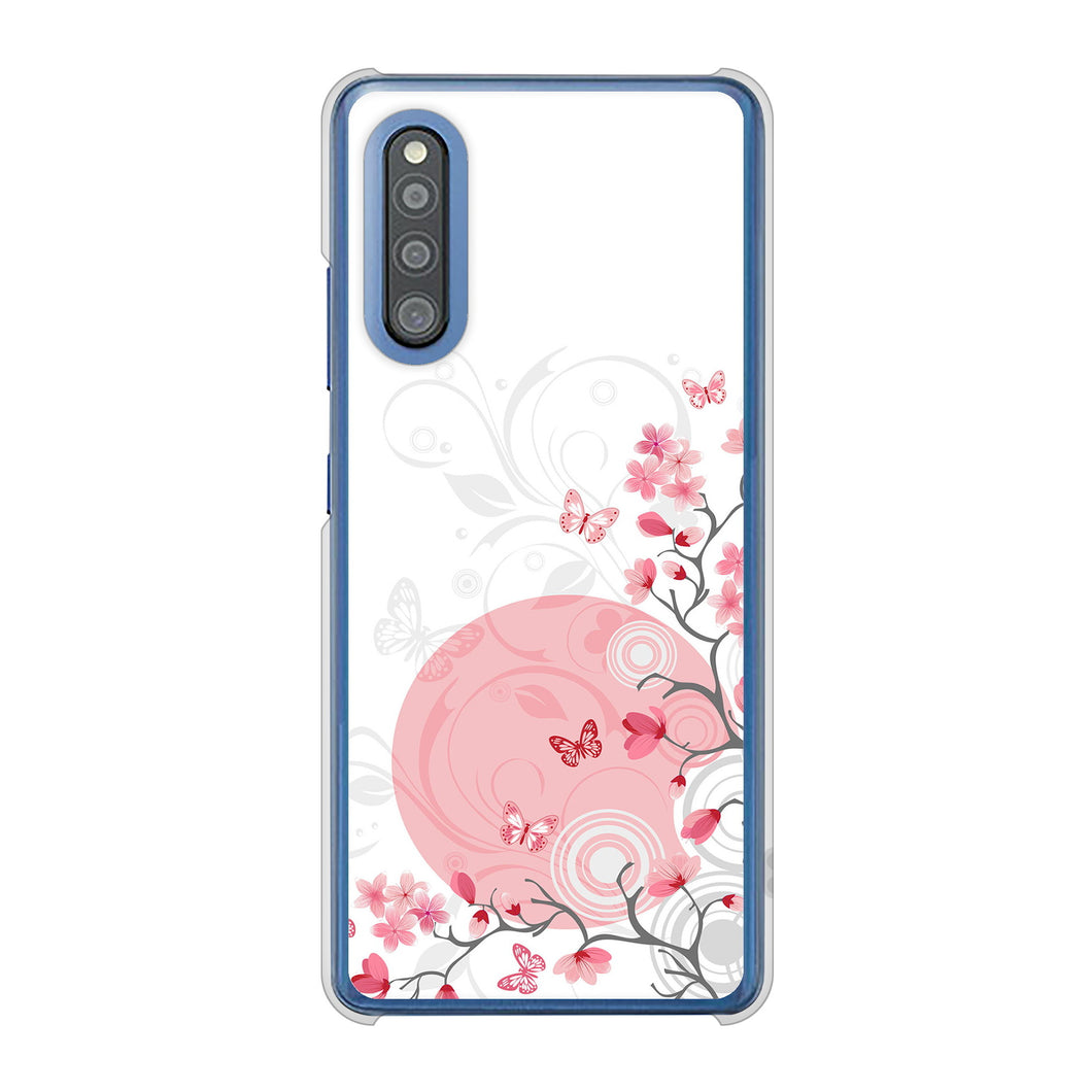 Galaxy A41 SC-41A docomo 高画質仕上げ 背面印刷 ハードケース バタフライ