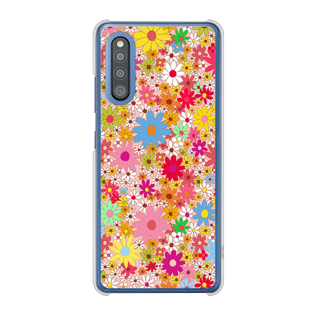 Galaxy A41 SC-41A docomo 高画質仕上げ 背面印刷 ハードケース リバティプリント