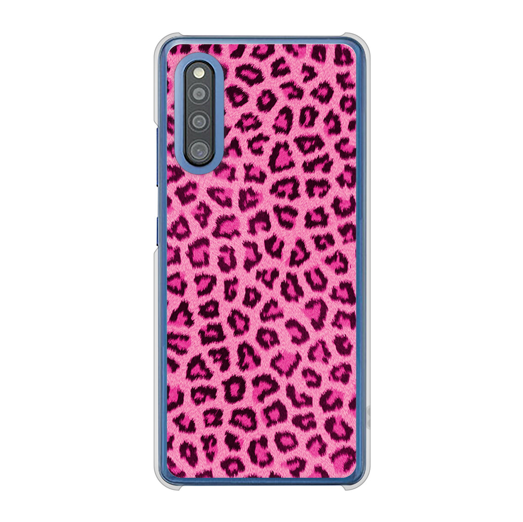 Galaxy A41 SC-41A docomo 高画質仕上げ 背面印刷 ハードケース ヒョウ柄ベーシックS