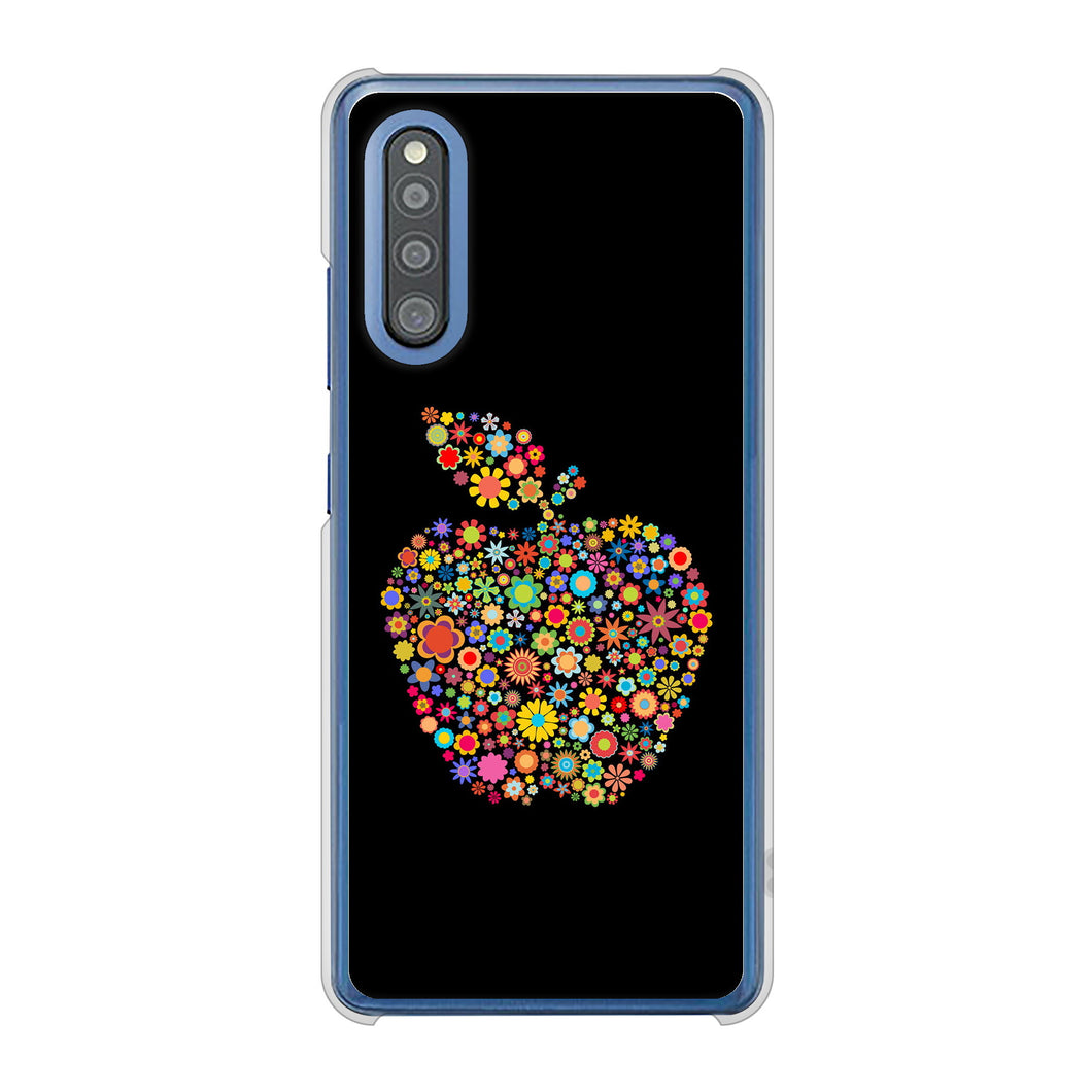 Galaxy A41 SC-41A docomo 高画質仕上げ 背面印刷 ハードケース 【1195 カラフルアップル】