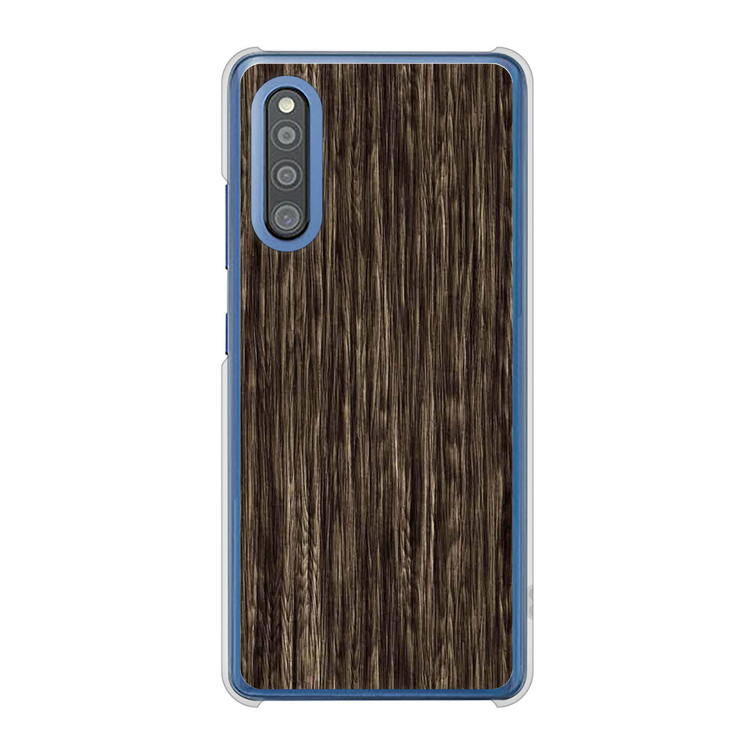 Galaxy A41 SC-41A docomo 高画質仕上げ 背面印刷 ハードケース 【EK848 木目ダークブラウン】