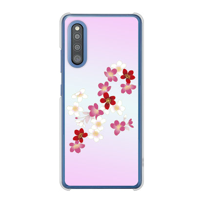 Galaxy A41 SC-41A docomo 高画質仕上げ 背面印刷 ハードケース 和花柄