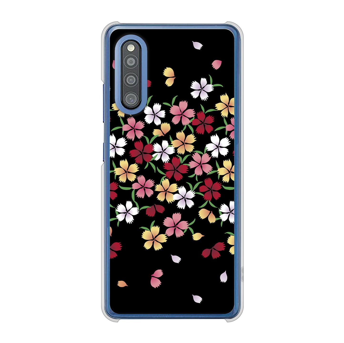 Galaxy A41 SC-41A docomo 高画質仕上げ 背面印刷 ハードケース 和花柄